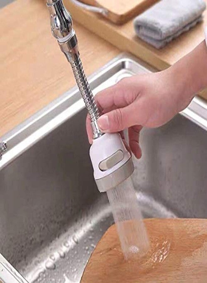 Seven Moon ABS and Stainless Steel 360 Degree Rotary Water Saving Hose Diffuser Filter Bathroom Aerator Kitchen Faucet Shower Head (Standard, Multicolour) - Image 2